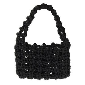 KARA Knotted Rope Shoulder Bag Women BLACK Shoulder Bags